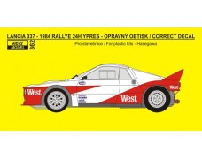 Decal – Lancia 037 - West logos and others correct inscriptions 1/24